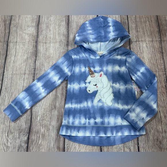 Btween Girls 2-Piece Blue Tie-Dye Hoodie Set - Picture 8 of 12
